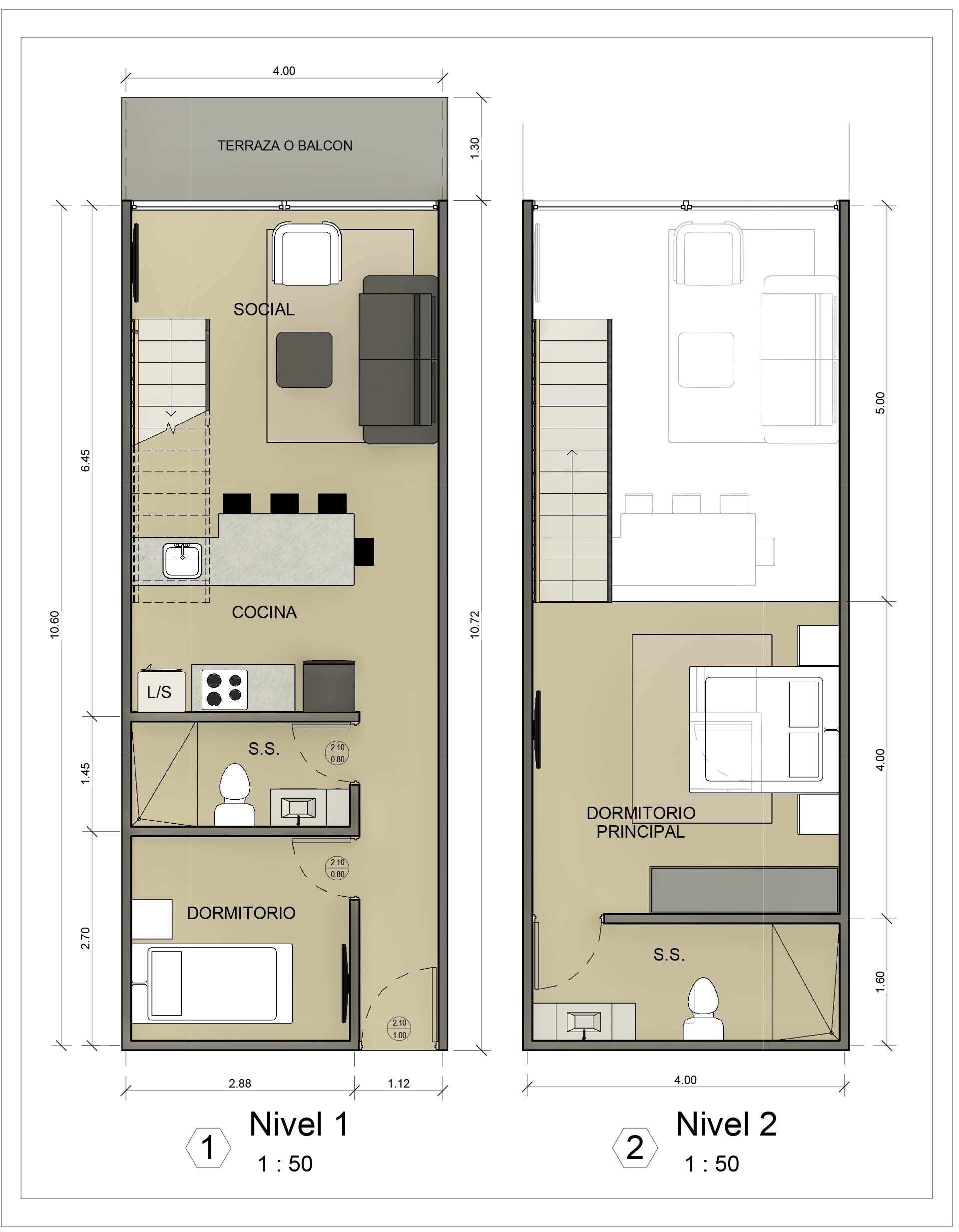 Paraiso Delfines Loft Floor Plans